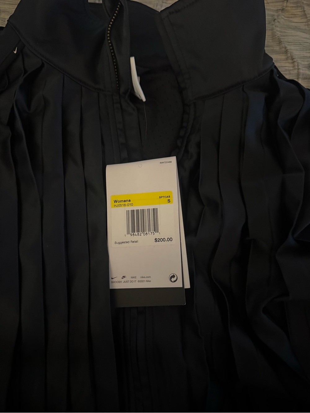 Nike Women’s Black Pleated Blazer Jacket